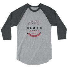 Load image into Gallery viewer, Unisex 3/4 Sleeve Raglan Shirt | Crest Dark