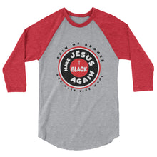 Load image into Gallery viewer, Unisex 3/4 Sleeve Raglan Shirt | Circle Dark