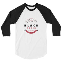 Load image into Gallery viewer, Unisex 3/4 Sleeve Raglan Shirt | Crest Dark