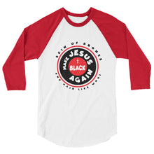 Load image into Gallery viewer, Unisex 3/4 Sleeve Raglan Shirt | Circle Dark