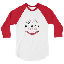 Load image into Gallery viewer, Unisex 3/4 Sleeve Raglan Shirt | Crest Dark