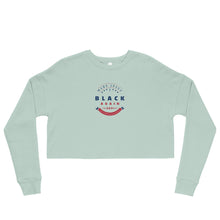Load image into Gallery viewer, Women's Cropped Sweatshirt | Crest Blue