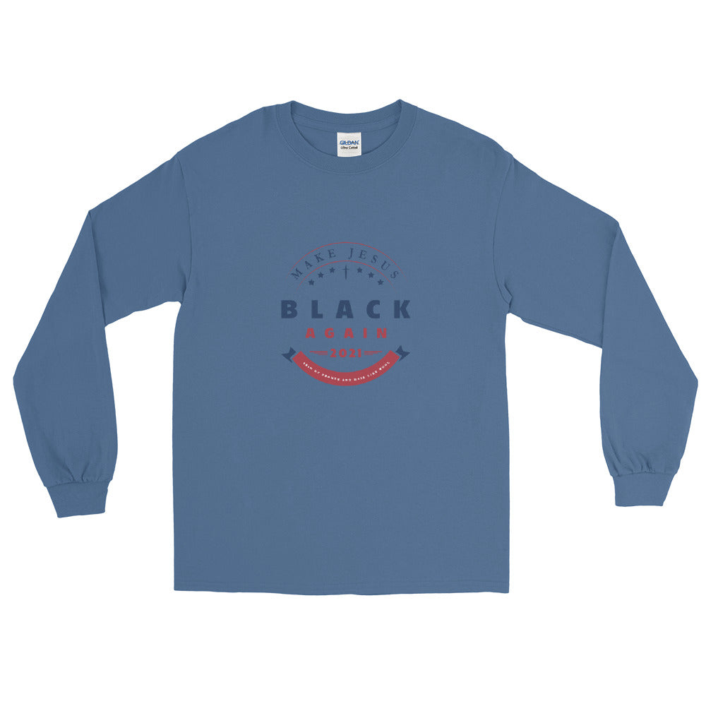 Men’s Long Sleeve Shirt | Crest Blue