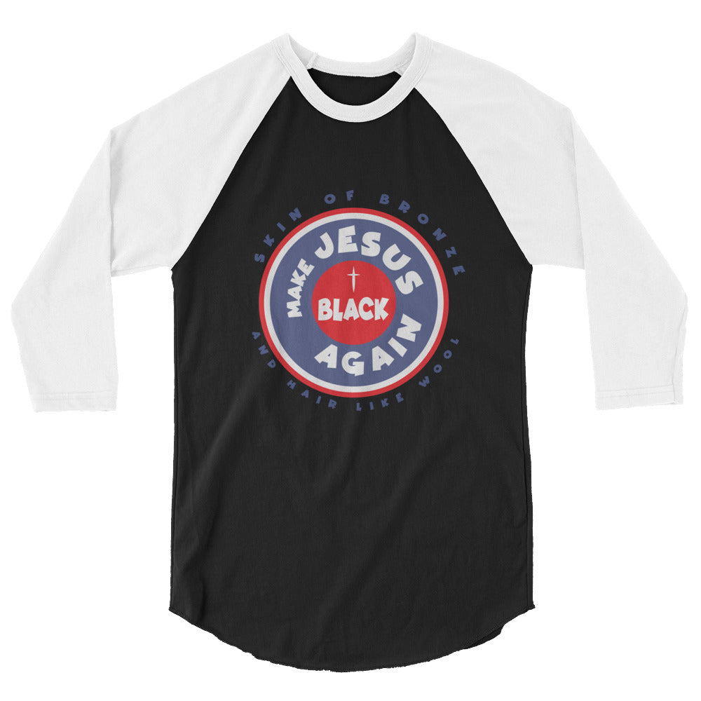 Unisex 3/4 Sleeve Raglan Shirt | Circle Blue