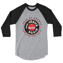 Load image into Gallery viewer, Unisex 3/4 Sleeve Raglan Shirt | Circle Dark
