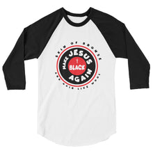 Load image into Gallery viewer, Unisex 3/4 Sleeve Raglan Shirt | Circle Dark
