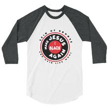 Load image into Gallery viewer, Unisex 3/4 Sleeve Raglan Shirt | Circle Dark
