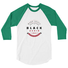 Load image into Gallery viewer, Unisex 3/4 Sleeve Raglan Shirt | Crest Dark
